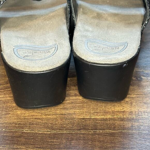 Dansko Black Stain Glass Sophie Sandal - size 40 (US 9.5-10) - Picture 4 of 7